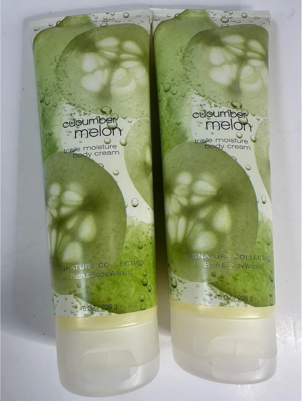 Cucumber Melon Bath & Body Works 3 Body Lotions 8oz + 2 Body Creams 8oz